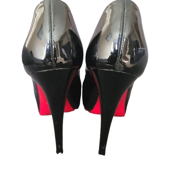 Authentic Christian Louboutin Very prive 120 black patent Size 38.5 - Picture 7 of 9
